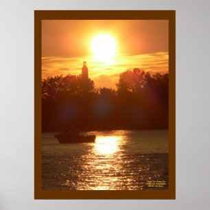 Sunset Over Presque Isle Poster