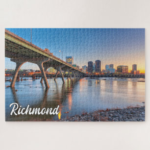 Sunset Over Richmond, Virginia, United States Jigsaw Puzzle
