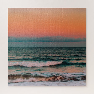 sunset over sea jigsaw puzzle