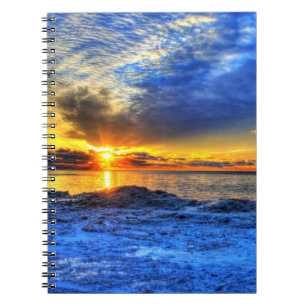 Sunset Over Snow Notebook
