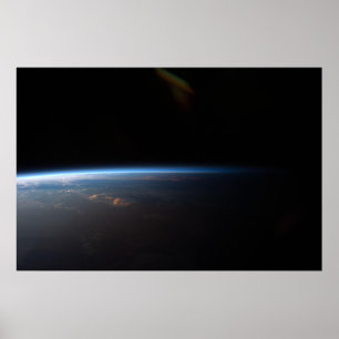 Sunset Over South America Poster