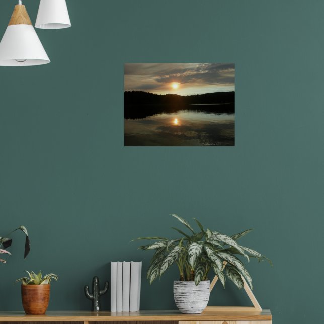 Sunset over Spring Valley Reservoir Poster (Living Room 1)