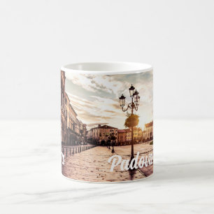 Sunset over square in Padova in Italy Coffee Mug