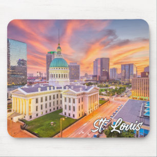Sunset Over St. Louis, Missouri, USA Mouse Pad