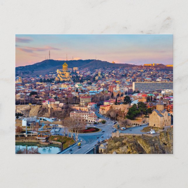 Sunset over Tbilisi Postcard (Front)
