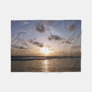 Sunset over the Arabic Sea Fleece Blanket