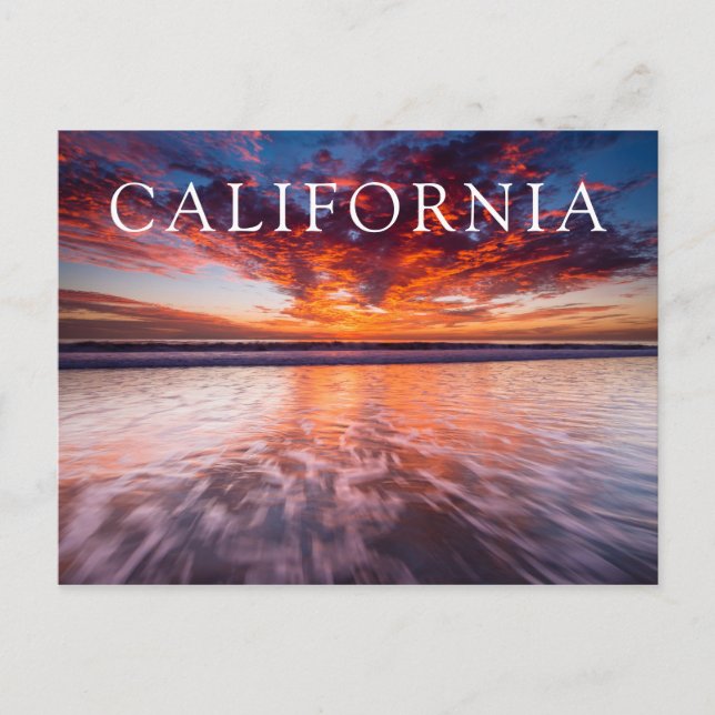Sunset Over The Channel Islands Postcard (Front)