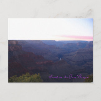 Sunset over the Grand Canyon Postcard