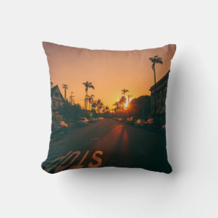 Sunset over the horizon cushion