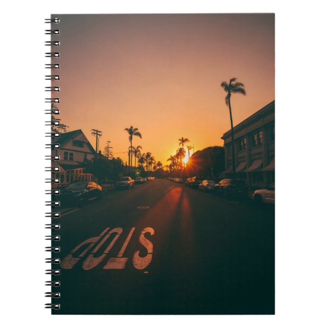 Sunset over the horizon notebook (Front)