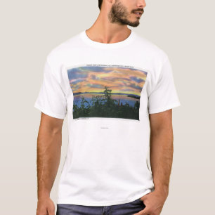Sunset over the Lake, Adirondack Mts in T-Shirt