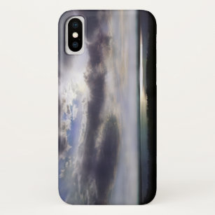 Sunset over the lake iPhone x case