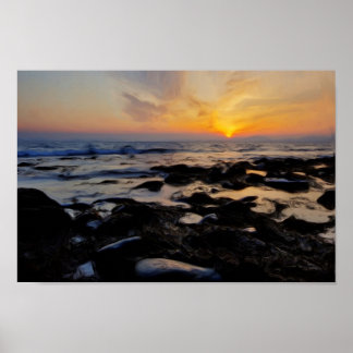 Sunset over the Lleyn Peninsular Poster