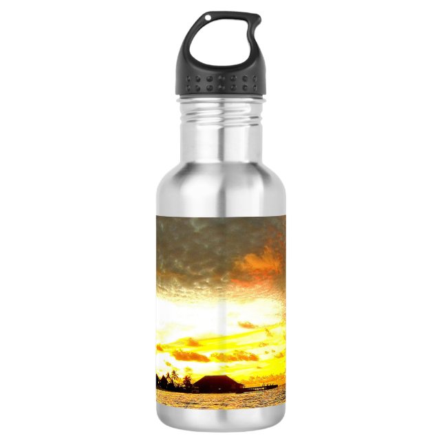Sunset Over the Maldives 710 Ml Water Bottle (Front)