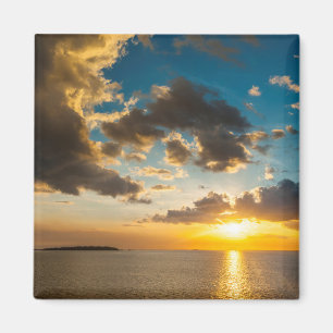 Sunset Over The Ocean, Fiji Magnet