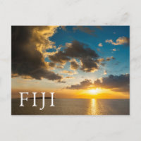 Sunset Over The Ocean, Fiji