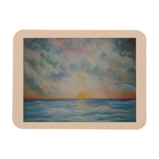 Sunset over the Ocean Kitchen magnet