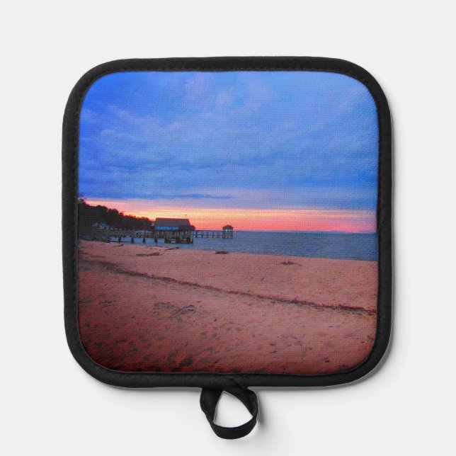 Sunset over the Ocean Pot Holder (Front)