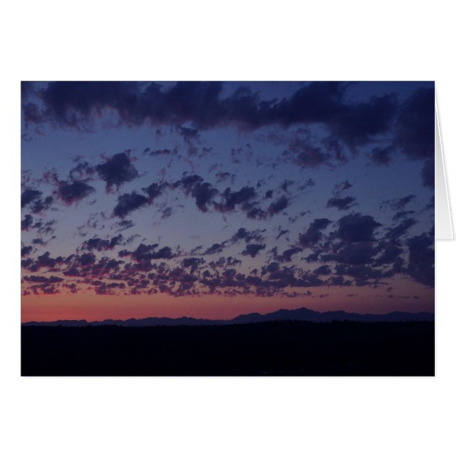 Sunset over the Olympic Mountains (Front Horizontal)