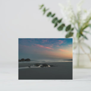 Sunset over the Oregon Beach Postcard