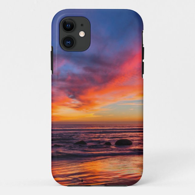 Sunset over the Pacific from Coronado 2 Case-Mate iPhone Case (Back)
