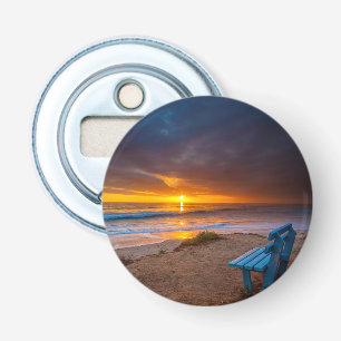 Sunset over the Pacific Ocean Bottle Opener