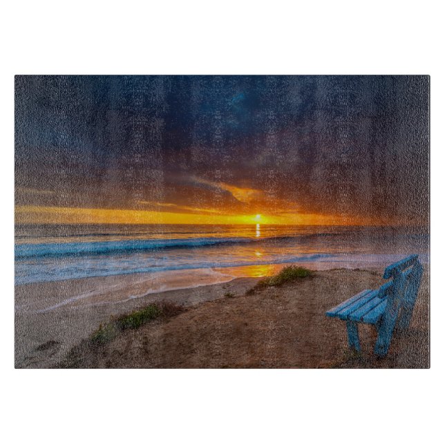 Sunset over the Pacific Ocean Cutting Board (Front)