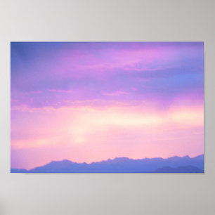 Sunset Over the Rockies Near Denver, Colorado Poster
