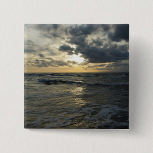 Sunset Over the Sea Button