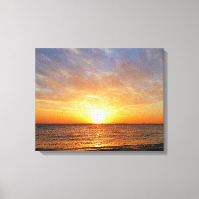 SUNSET OVER THE SEA CANVAS PRINT (Front)