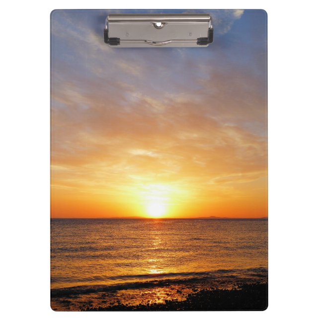 SUNSET OVER THE SEA CLIPBOARD (Front)