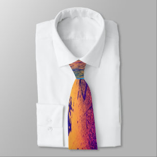 Sunset Over the Sea Men's Tie