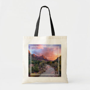 Sunset Over the Watchman Tote Bag