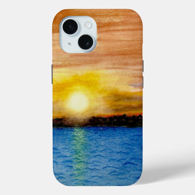 Sunset over the water Case-Mate iPhone case (Back)