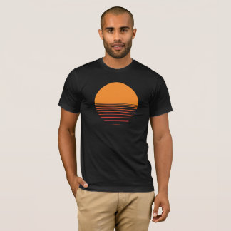 Sunset over the water design T-Shirt