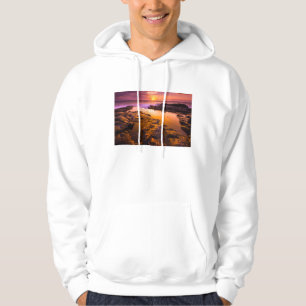 Sunset over tide pools, Hawaii Hoodie