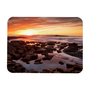 Sunset Over Tide Pools Magnet