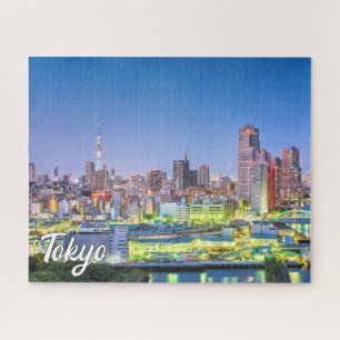 Sunset Over Tokyo, Japan Jigsaw Puzzle