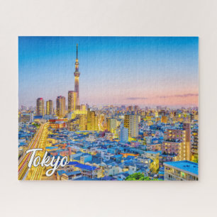 Sunset Over Tokyo, Japan Jigsaw Puzzle