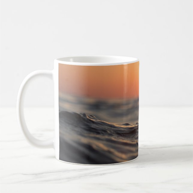 Sunset over up close water coffee mug (Left)