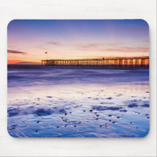 Sunset Over Ventura Pier And Beach Mouse Pad