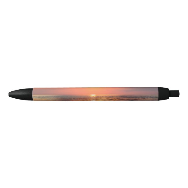 sunset over water black ink pen (Front)