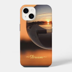 Sunset Over Water Crystal Ball - Dream iPhone 14 Case