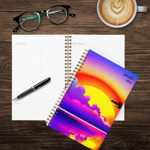 Sunset Over Water Planner