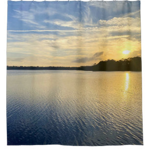 Sunset Over Wildcat Lake Shower Curtain