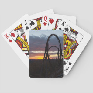 Sunset Over Wildfire Playing Cards
