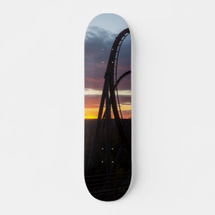 Sunset Over Wildfire Skateboard