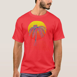 Sunset Palm Grid 2 T-Shirt