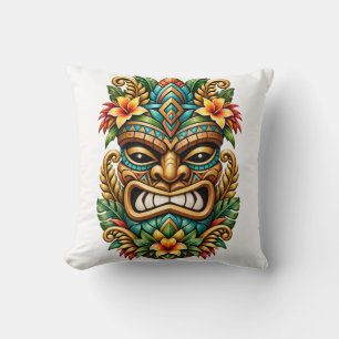 Sunset Palm Tiki Cushion