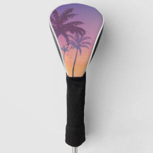 Sunset Palm Trees Beach Summer Golf Head Cover